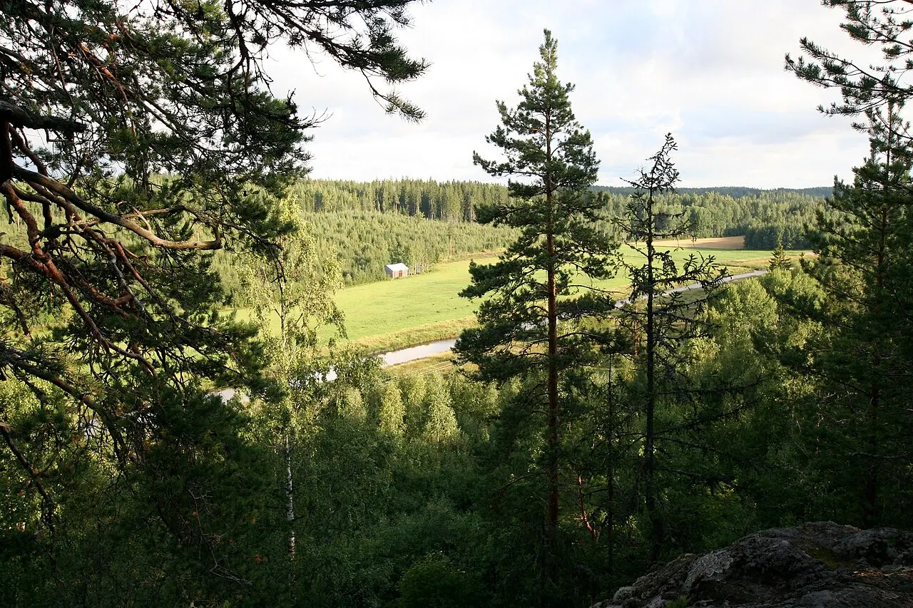 Porvoonjoki Korttian kallioilta Askolassa