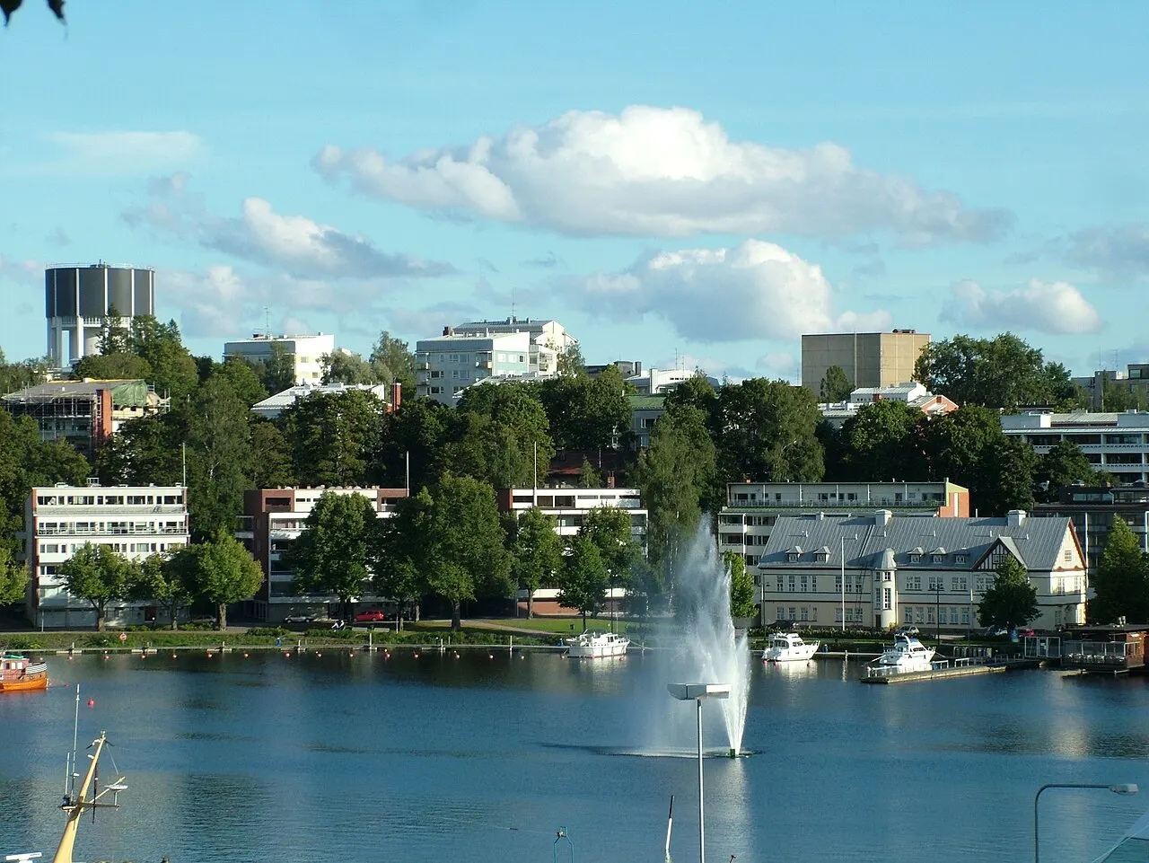 Lappeenrannan kaupunki ja satama linnoitukselta nähtynä