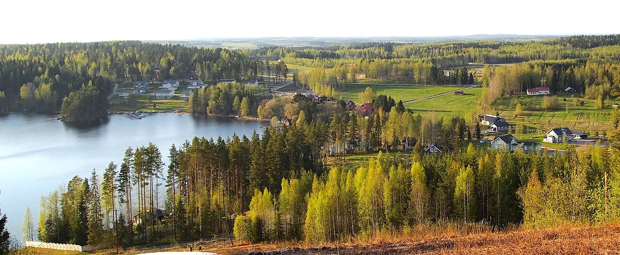 Näkymä Savivuorelta Viitasaarella.